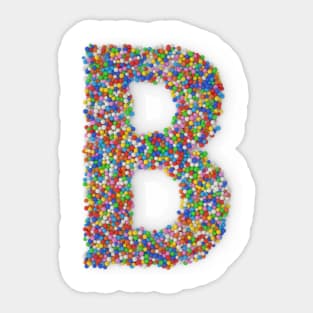 Sweet sprinkles - letter B Sticker